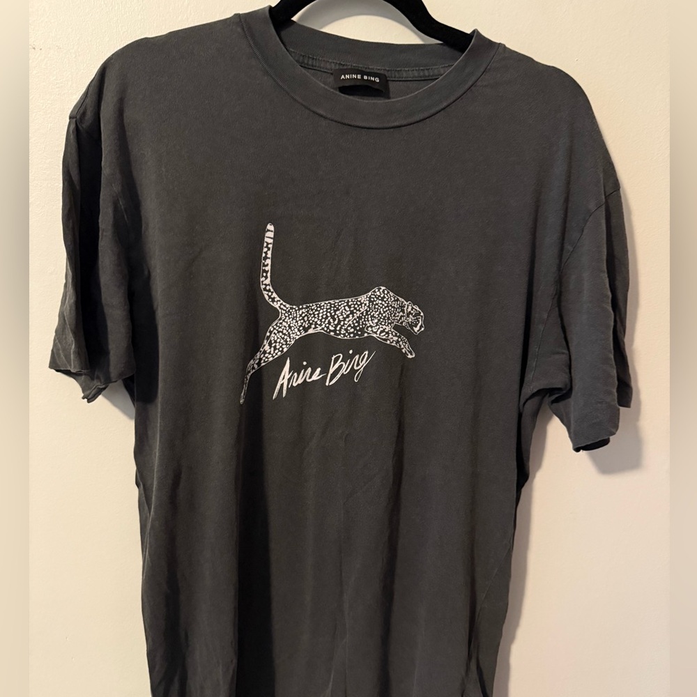 Anine Bing Leopard tee